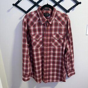 Pendleton Men's XL Frontier Long Sleeved Snap Closure Shirt